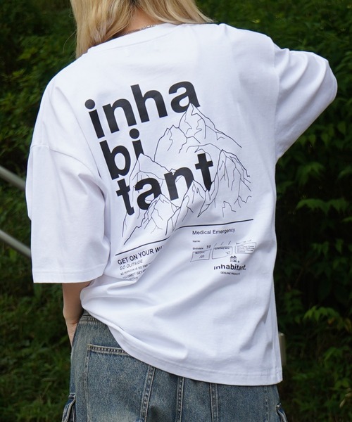 INHABITANT（インハビタント）の「【INHABITANT】バックプリント半袖カットソー（Tシャツ/カットソー・メンズ・ブラック/チャコール/ホワイト・M/L）」の10枚目の写真