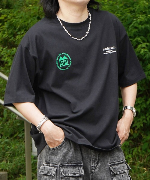 INHABITANT（インハビタント）の「【INHABITANT】バックプリント半袖カットソー（Tシャツ/カットソー・メンズ・ブラック/チャコール/ホワイト・M/L）」の22枚目の写真