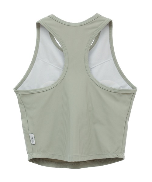 Julier Yoga and Relax（ジュリエヨガアンドリラックス）の「Julier ソフトリブタンクトップ（タンクトップ・レディース・ブラック/ライトグリーン/ホワイト・1/0）」の11枚目の写真