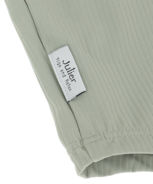 Julier Yoga and Relax（ジュリエヨガアンドリラックス）の「Julier ソフトリブタンクトップ（タンクトップ・レディース・ブラック/ライトグリーン/ホワイト・1/0）」の14枚目の写真