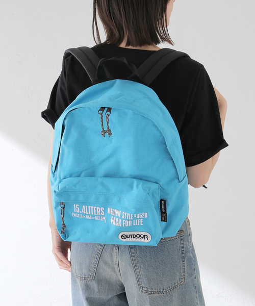 OUTDOOR PRODUCTS（アウトドアプロダクツ）の「452U MEDIUM PRINT（クラッチバッグ・レディース・ブルー系その他/オレンジ・FREE）」の3枚目の写真