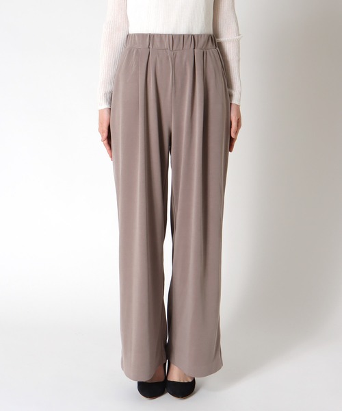 Jines（ジネス）の「モダールイージーワイドパンツ（その他パンツ・レディース・カーキ/ブラウン/モカ・38）」の4枚目の写真