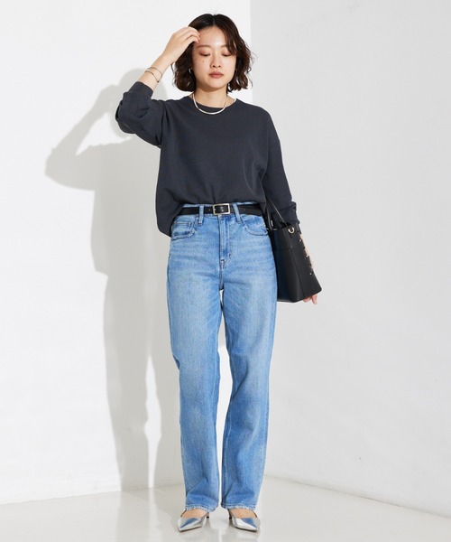 Healthy denim（ヘルシーデニム）の「【Healthy DENIM】Tallow(タロー)ハイライズストレートデニム（その他パンツ・レディース・ブラック・36/34/32/38）」の6枚目の写真