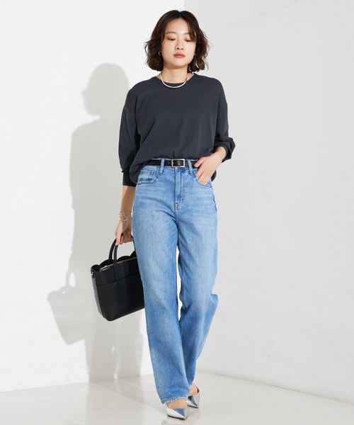 Healthy denim（ヘルシーデニム）の「【Healthy DENIM】Tallow(タロー)ハイライズストレートデニム（その他パンツ・レディース・ブラック・36/34/32/38）」の9枚目の写真