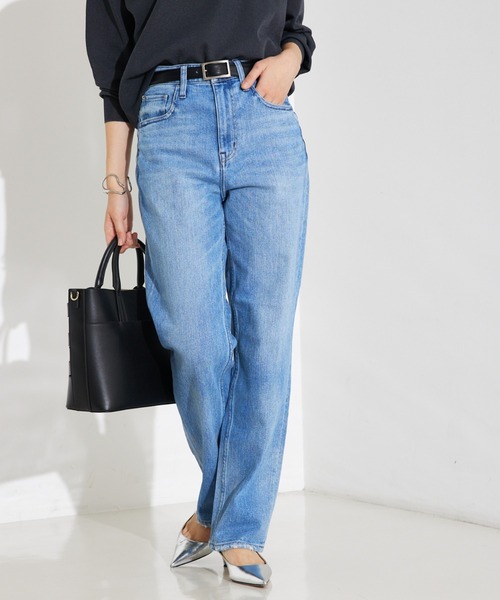 Healthy denim（ヘルシーデニム）の「【Healthy DENIM】Tallow(タロー)ハイライズストレートデニム（その他パンツ・レディース・ブラック・36/34/32/38）」の11枚目の写真