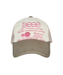 【新品】aeaeキャップ　ホワイト×ブルー ブルー（青）系 AEAE(エーイーエーイー) キャップ(レディース
