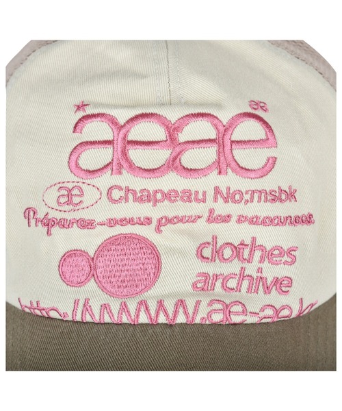 aeae（エーイーエーイー）の「WEB LOGO MESH CAP（キャップ・レディース・ブラック/オリーブ/スカイブルー/グレー/ブラック系その他/ブルー系その他・FREE）」の8枚目の写真