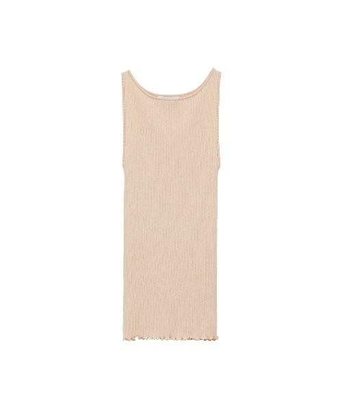 セール】BOAT NECK RIB KNIT TANK TOP（タンクトップ）｜CLANE