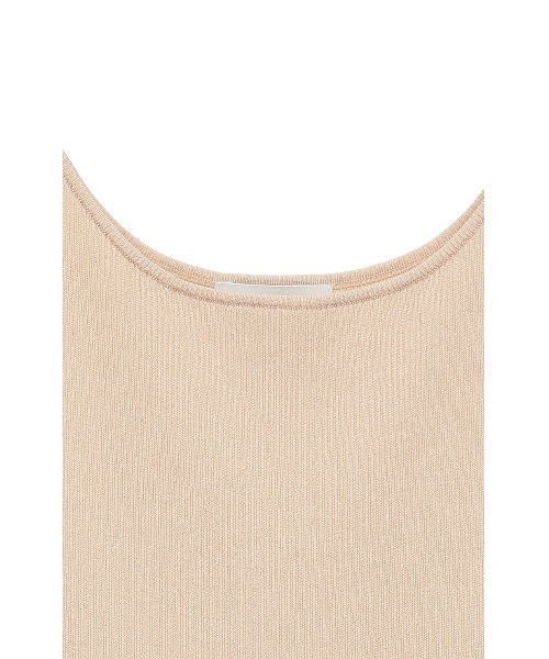 CLANE（クラネ）の「BOAT NECK RIB KNIT TANK TOP（タンクトップ・レディース・ブラック/ベージュ・1/2）」の19枚目の写真