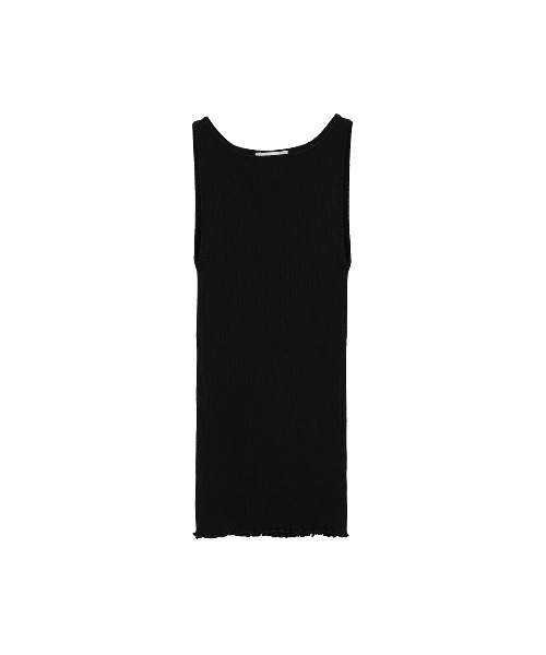 CLANE（クラネ）の「BOAT NECK RIB KNIT TANK TOP（タンクトップ・レディース・ブラック/ベージュ・1/2）」の20枚目の写真