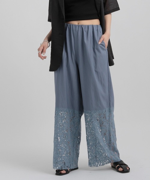 GEORGE'S（ジョージズ）の「レースキリカエパンツ（その他パンツ・レディース・アイボリー/ブラック/ピンク系その他/ブルー系その他・SMALL/MEDIUM）」の3枚目の写真