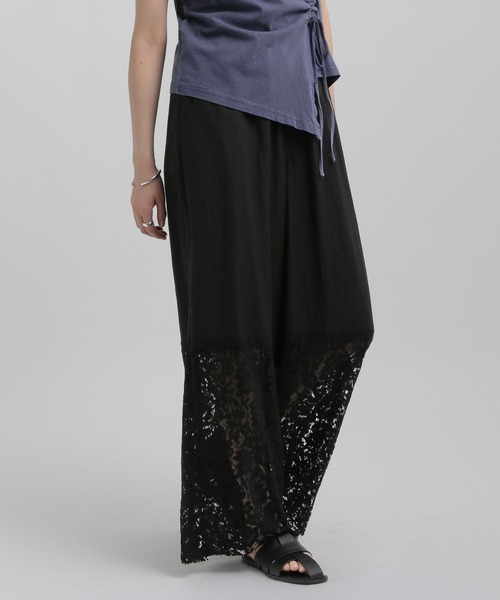 GEORGE'S（ジョージズ）の「レースキリカエパンツ（その他パンツ・レディース・アイボリー/ブラック/ピンク系その他/ブルー系その他・SMALL/MEDIUM）」の2枚目の写真