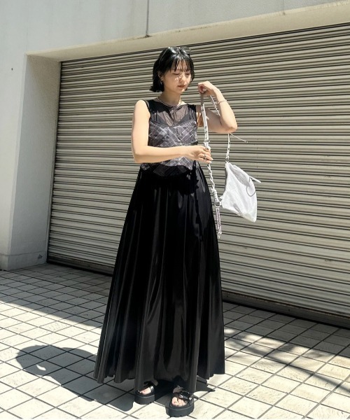 ワンピース Ameri MEDI STRAIN CHECK DRESS MEDI STRAIN CHECK DRESS