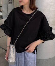 CIAOPANIC TYPY | 袖ギャザーフリルデザインカットソー(Tシャツ/カットソー)