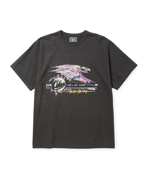 CALEE(キャリー)の「BINDER NECK EAGLE LOGO VINTAGE TEE <NATURALLY PAINT DESIGN>(Tシャツ/カットソー・メンズ・ブラック/ライトブルー/ホワイト/グリーン・MEDIUM/LARGE/X-LARGE)」の7枚目の写真