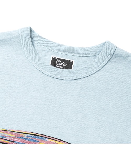 CALEE(キャリー)の「BINDER NECK EAGLE LOGO VINTAGE TEE <NATURALLY PAINT DESIGN>(Tシャツ/カットソー・メンズ・ブラック/ライトブルー/ホワイト/グリーン・MEDIUM/LARGE/X-LARGE)」の6枚目の写真