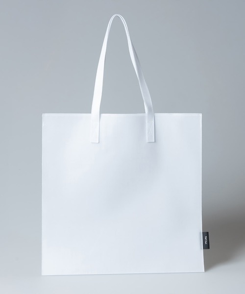 ABBEY MARKET(アビーマーケット)の「スケルトンフラットトート スクエア型/コットン×PVC【日本製】(トートバッグ・レディース・ホワイト/ブルー/ピンク/イエロー・FREE)」の18枚目の写真