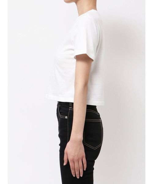 GYDA（ジェイダ）の「LUSTY embroidery Tシャツ（Tシャツ/カットソー・レディース・ブラック/オフホワイト・FREE）」の4枚目の写真
