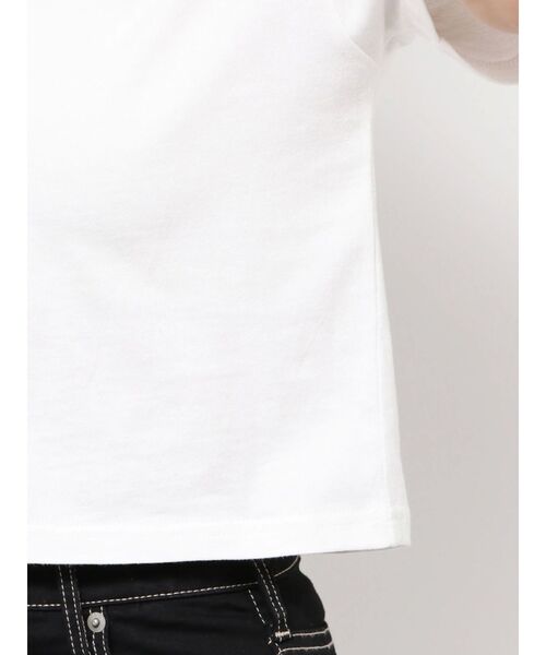 GYDA（ジェイダ）の「LUSTY embroidery Tシャツ（Tシャツ/カットソー・レディース・ブラック/オフホワイト・FREE）」の8枚目の写真