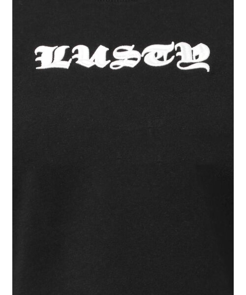 GYDA（ジェイダ）の「LUSTY embroidery Tシャツ（Tシャツ/カットソー・レディース・ブラック/オフホワイト・FREE）」の12枚目の写真