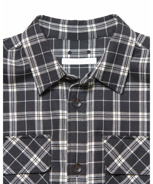 SOPHNET.（ソフネット）の「SAXONY WOOL CHECK LOGO PATCH SHIRT（シャツ/ブラウス・メンズ・B/A・3/1/2/4）」の8枚目の写真