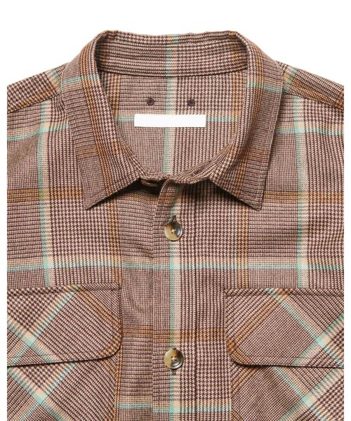 SOPHNET.（ソフネット）の「SAXONY WOOL CHECK LOGO PATCH SHIRT（シャツ/ブラウス・メンズ・B/A・3/1/2/4）」の5枚目の写真