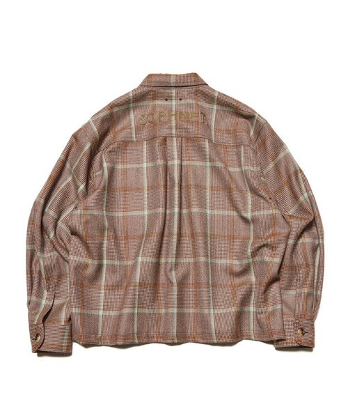 SOPHNET.（ソフネット）の「SAXONY WOOL CHECK LOGO PATCH SHIRT（シャツ/ブラウス・メンズ・B/A・3/1/2/4）」の4枚目の写真