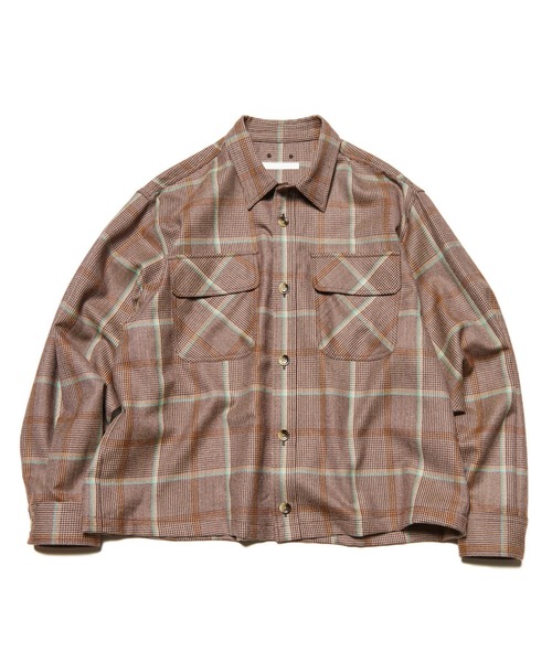 SOPHNET.（ソフネット）の「SAXONY WOOL CHECK LOGO PATCH SHIRT（シャツ/ブラウス・メンズ・B/A・3/1/2/4）」の10枚目の写真