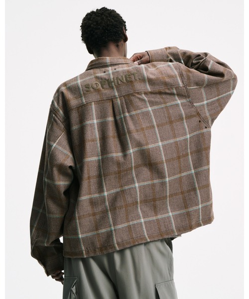 SOPHNET.(ソフネット)の「SAXONY WOOL CHECK LOGO PATCH SHIRT(シャツ/ブラウス・メンズ・B/A・3/1/2/4)」の10枚目の写真