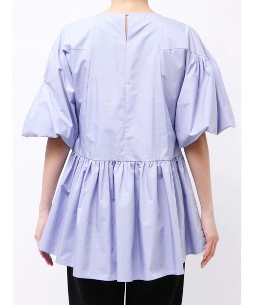 ELENDEEK(エレンディーク)の「ギャザーバルーンペプラムブラウス(シャツ/ブラウス・レディース・グリーン/ブラック/ライトブルー・FREE)」の17枚目の写真