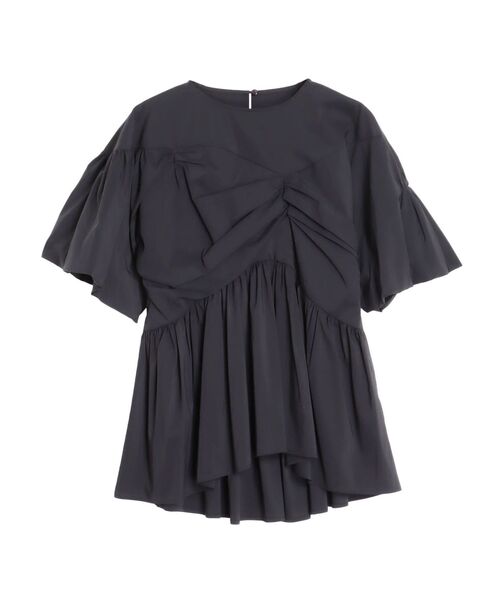 ELENDEEK(エレンディーク)の「ギャザーバルーンペプラムブラウス(シャツ/ブラウス・レディース・グリーン/ブラック/ライトブルー・FREE)」の13枚目の写真