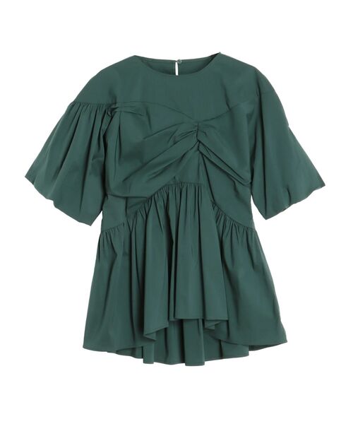 ELENDEEK(エレンディーク)の「ギャザーバルーンペプラムブラウス(シャツ/ブラウス・レディース・グリーン/ブラック/ライトブルー・FREE)」の14枚目の写真