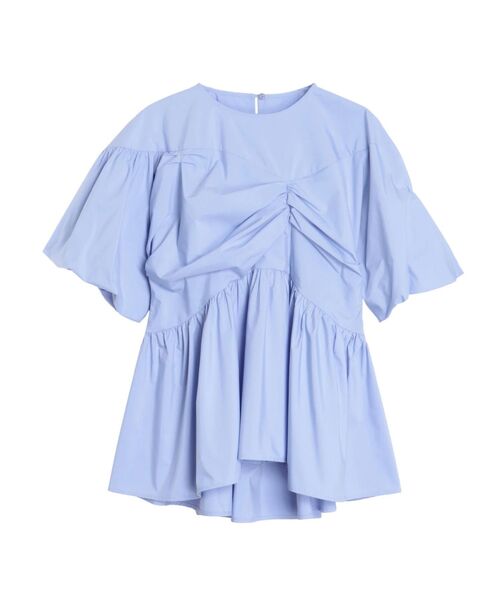 ELENDEEK(エレンディーク)の「ギャザーバルーンペプラムブラウス(シャツ/ブラウス・レディース・グリーン/ブラック/ライトブルー・FREE)」の15枚目の写真