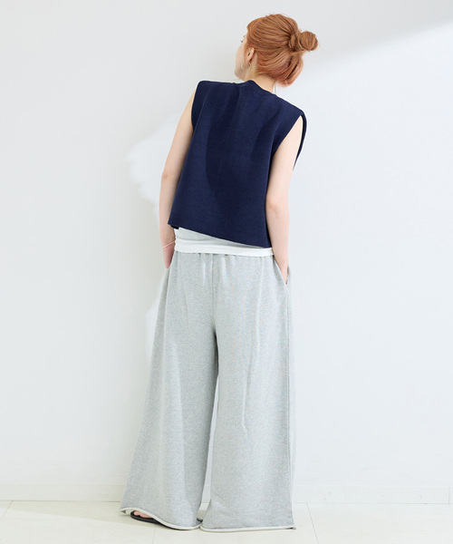 Simplicite(サンプリシテ)の「手洗い可 / 接結モールベスト(ベスト・レディース・ベージュ/ネイビー/サックスブルー・FREE)」の6枚目の写真