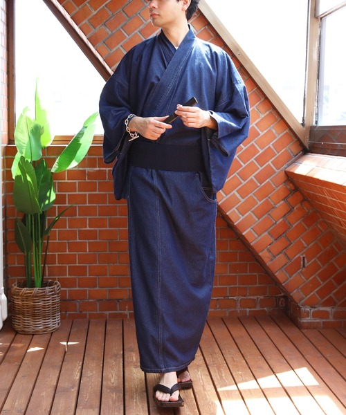8(eight)(エイト)の「デニム着物(浴衣・メンズ・インディゴブルー・SMALL/LARGE/MEDIUM)」の7枚目の写真