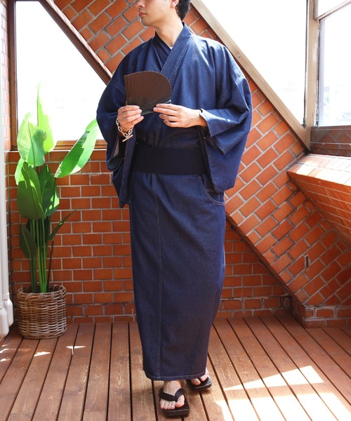 8(eight)(エイト)の「デニム着物(浴衣・メンズ・インディゴブルー・SMALL/LARGE/MEDIUM)」の8枚目の写真