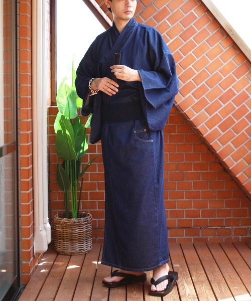 8(eight)(エイト)の「デニム着物(浴衣・メンズ・インディゴブルー・SMALL/LARGE/MEDIUM)」の9枚目の写真