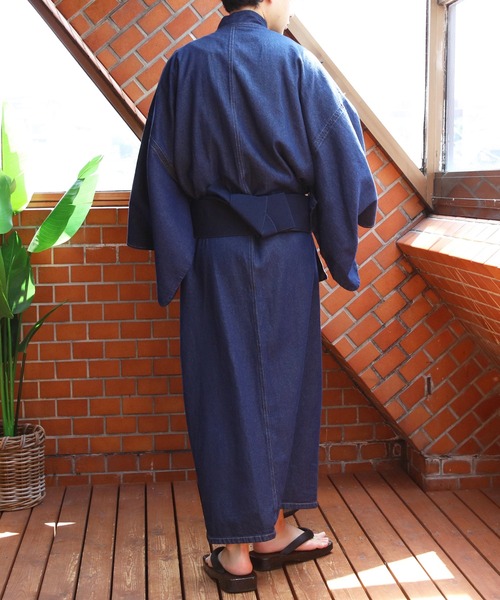 8(eight)(エイト)の「デニム着物(浴衣・メンズ・インディゴブルー・SMALL/LARGE/MEDIUM)」の10枚目の写真