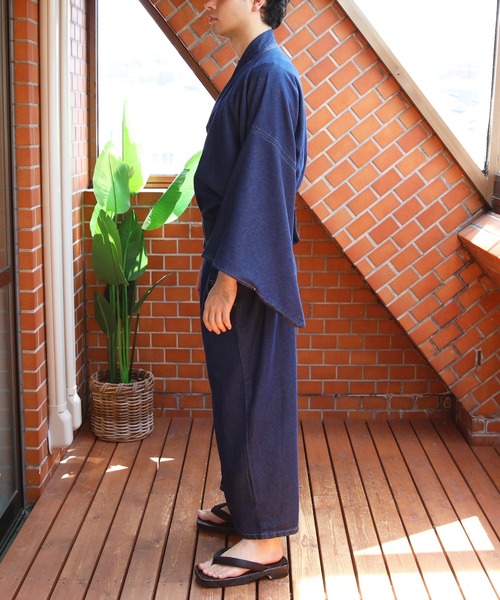 8(eight)(エイト)の「デニム着物(浴衣・メンズ・インディゴブルー・SMALL/LARGE/MEDIUM)」の11枚目の写真