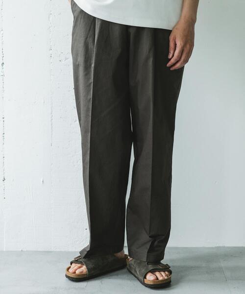 URBAN RESEARCH DOORS（アーバンリサーチドアーズ）の「コットンリネンマーセライズライトチノトラウザー（その他パンツ・メンズ・ネイビー/ベージュ/チャコールグレー・MEDIUM/LARGE）」の4枚目の写真