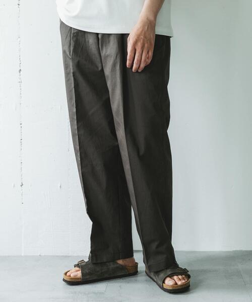 URBAN RESEARCH DOORS（アーバンリサーチドアーズ）の「コットンリネンマーセライズライトチノトラウザー（その他パンツ・メンズ・ネイビー/ベージュ/チャコールグレー・MEDIUM/LARGE）」の5枚目の写真
