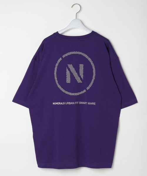 NUMERALS（ヌメラルズ）の「【NUMERALS】バックロゴプリントTEE（Tシャツ/カットソー・メンズ・オフホワイト/ブラック/パープル・MEDIUM/LARGE）」の12枚目の写真