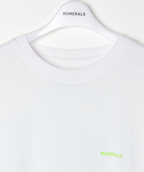 NUMERALS（ヌメラルズ）の「【NUMERALS】バックロゴプリントTEE（Tシャツ/カットソー・メンズ・オフホワイト/ブラック/パープル・MEDIUM/LARGE）」の13枚目の写真