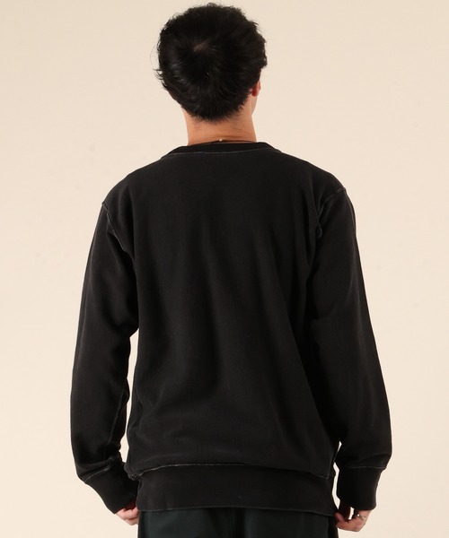 Champion(チャンピオン)の「CHAMPION/チャンピオン RW CREW NECK SWEATSHIRT スウェット C3-C020(スウェット・メンズ・インディゴブルー/ライトブラック・L/M/XL)」の4枚目の写真