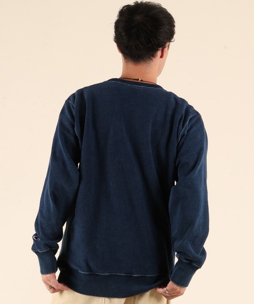 Champion(チャンピオン)の「CHAMPION/チャンピオン RW CREW NECK SWEATSHIRT スウェット C3-C020(スウェット・メンズ・インディゴブルー/ライトブラック・L/M/XL)」の7枚目の写真