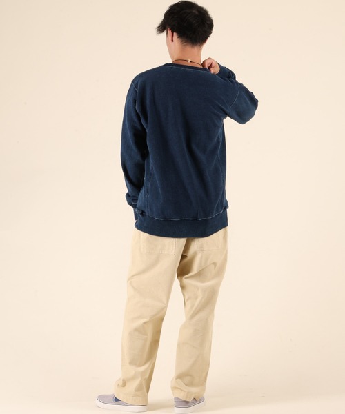 Champion(チャンピオン)の「CHAMPION/チャンピオン RW CREW NECK SWEATSHIRT スウェット C3-C020(スウェット・メンズ・インディゴブルー/ライトブラック・L/M/XL)」の9枚目の写真