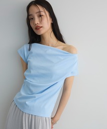Qutie Frash 青系オフショルカットソー Qutie Frash 青系オフショルカットソー - メルカリ