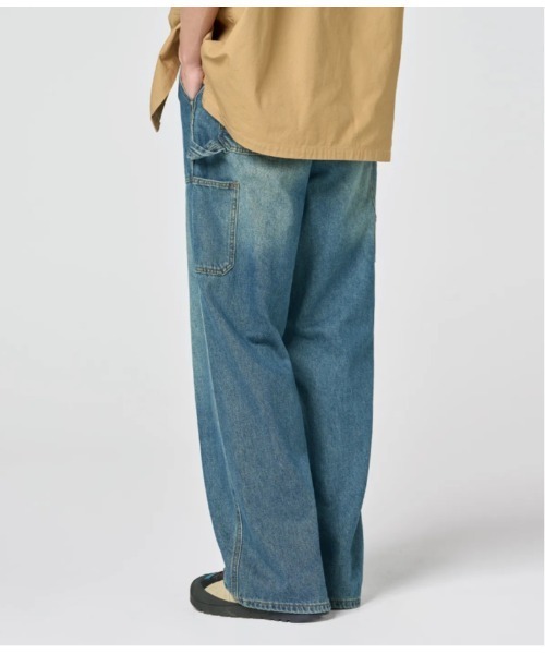 Vini（ヴィニ）の「【Vini】バイオウォッシュド カーペンター ワイドデニムパンツ（デニムパンツ・レディース・ライトブルー/ブラック/インディゴブルー・LARGE/MEDIUM/X-LARGE）」の19枚目の写真