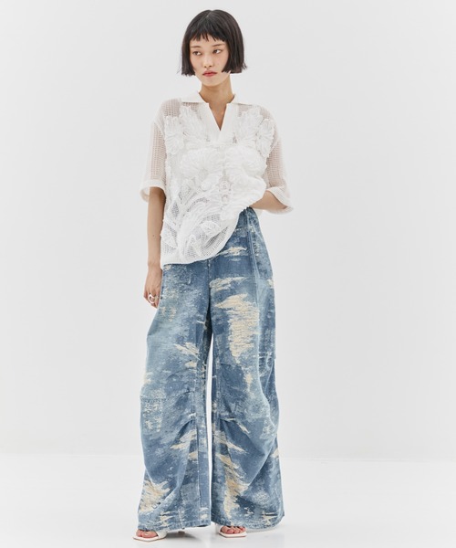【TAAKK/ターク】DESIGN TROUSERS TAG（PORTER） ジーンズ 「TAAKK/ターク」DESIGN TROUSERS