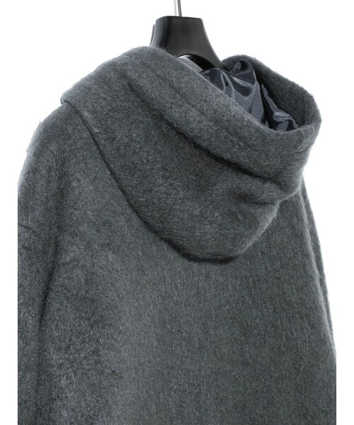 MIDIUMISOLID(ミディウミソリッド)の「MIDIUMISOLID Men’s シャギージップアップパーカー(その他アウター・メンズ・チャコールグレー/ブラック・48)」の11枚目の写真